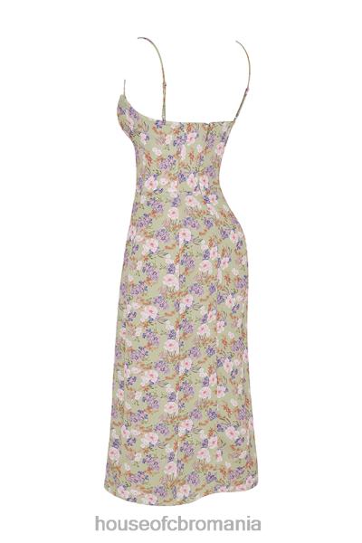 îmbrăcăminte House of CB rochie de soare midi cu imprimeu charlotte bujor X4F68442
