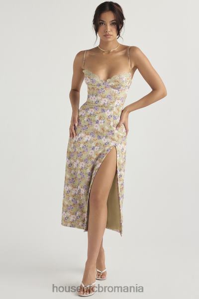 îmbrăcăminte House of CB rochie de soare midi cu imprimeu charlotte bujor X4F68442