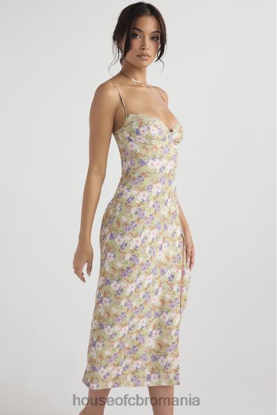 îmbrăcăminte House of CB rochie de soare midi cu imprimeu charlotte bujor X4F68442