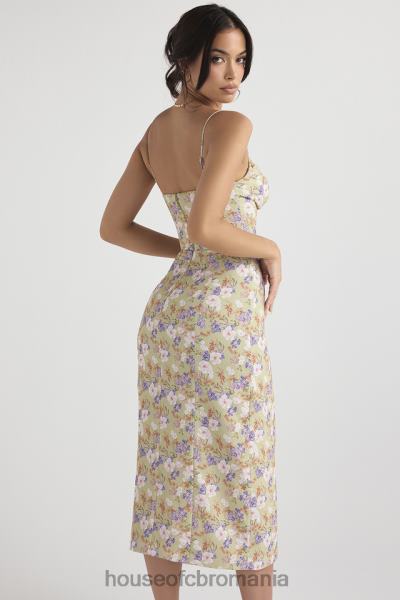 îmbrăcăminte House of CB rochie de soare midi cu imprimeu charlotte bujor X4F68442