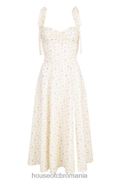 îmbrăcăminte House of CB rochie de soare midi cu imprimeu floral alicia lemon X4F68612