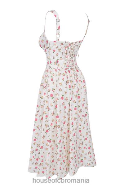 îmbrăcăminte House of CB rochie de soare midi cu imprimeu trandafir tatiana X4F68251