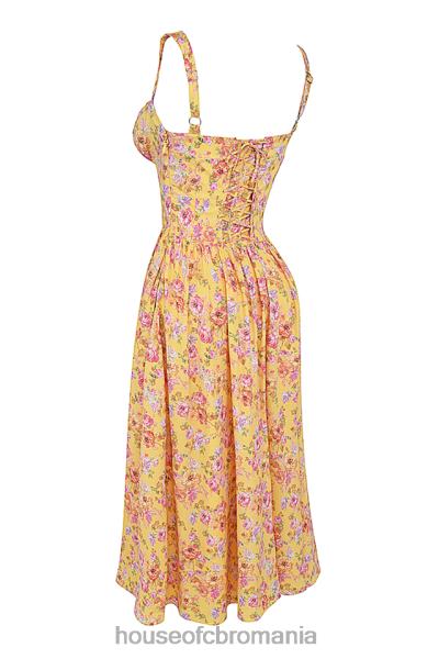 îmbrăcăminte House of CB rochie de soare midi tatiana butter print X4F68246