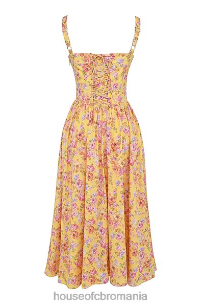 îmbrăcăminte House of CB rochie de soare midi tatiana butter print X4F68246