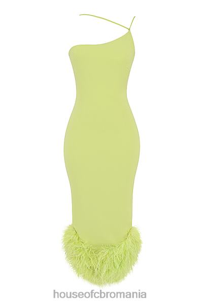 îmbrăcăminte House of CB rochie midi alessia lime X4F68420
