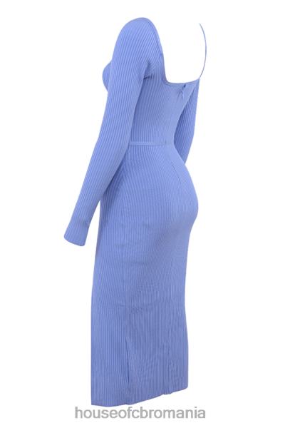 îmbrăcăminte House of CB rochie midi cețoasă cu bandaj din floarea de colț X4F68529