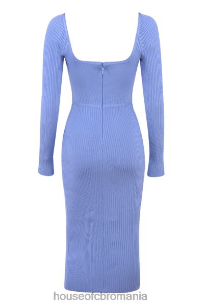 îmbrăcăminte House of CB rochie midi cețoasă cu bandaj din floarea de colț X4F68529