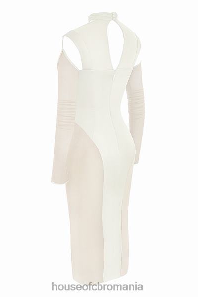 îmbrăcăminte House of CB rochie midi corset ivoire talika X4F68518