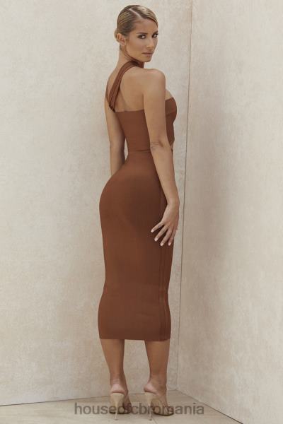 îmbrăcăminte House of CB rochie midi cu bandaj decupat aina tan X4F68598