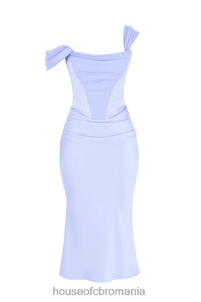 îmbrăcăminte House of CB rochie midi cu corset din satin natalya sky X4F68449