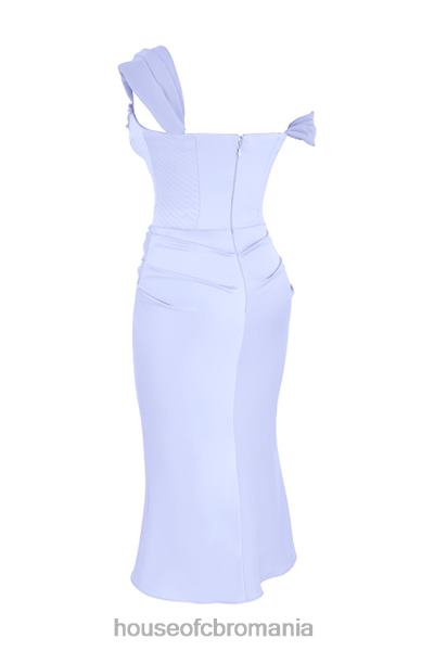 îmbrăcăminte House of CB rochie midi cu corset din satin natalya sky X4F68449