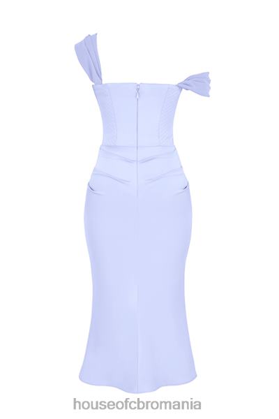 îmbrăcăminte House of CB rochie midi cu corset din satin natalya sky X4F68449
