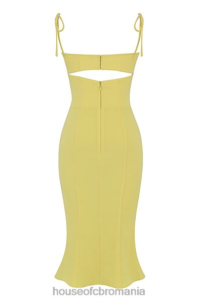 îmbrăcăminte House of CB rochie midi cu decupaj buttercup soren X4F68437