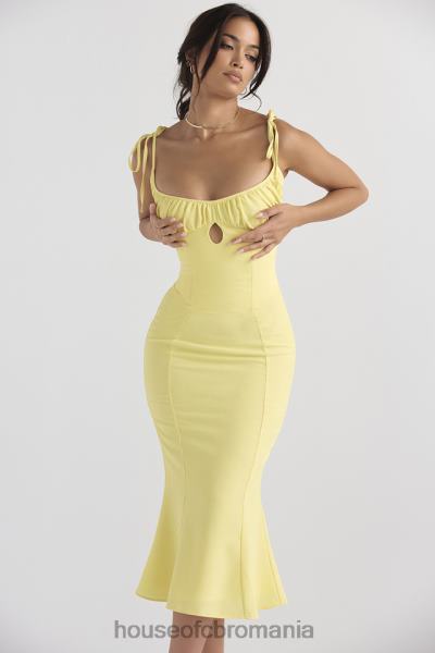 îmbrăcăminte House of CB rochie midi cu decupaj buttercup soren X4F68437