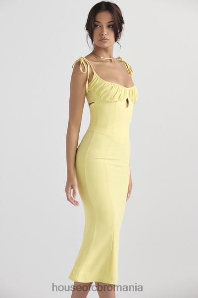 îmbrăcăminte House of CB rochie midi cu decupaj buttercup soren X4F68437