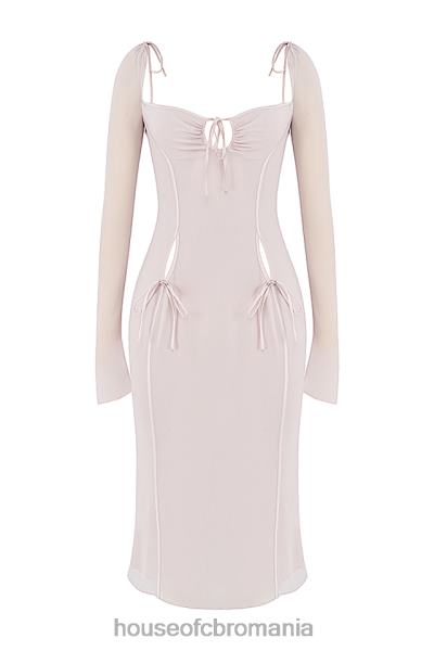 îmbrăcăminte House of CB rochie midi cu decupaj cristale ophelia X4F68469