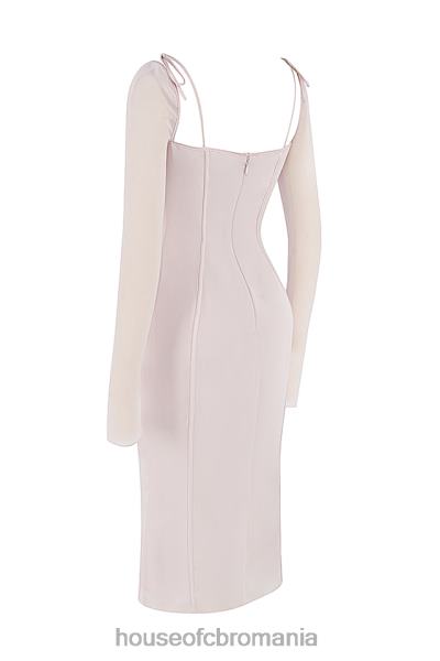 îmbrăcăminte House of CB rochie midi cu decupaj cristale ophelia X4F68469