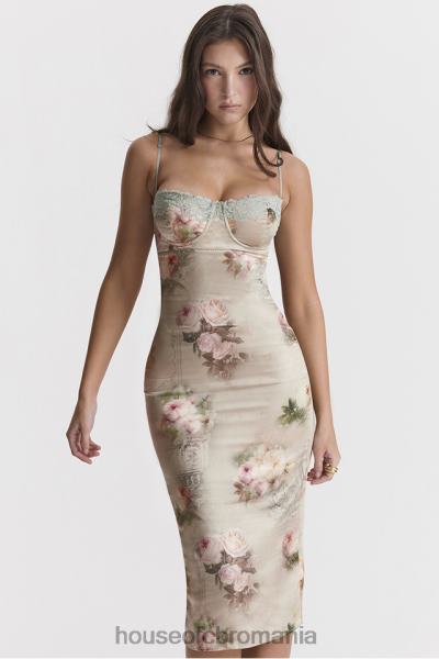 îmbrăcăminte House of CB rochie midi cu flori vintage venus X4F68278