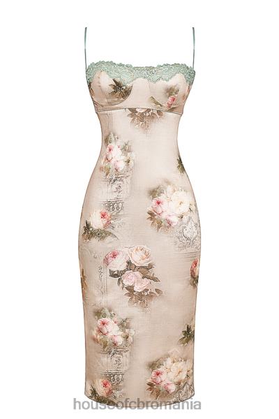 îmbrăcăminte House of CB rochie midi cu flori vintage venus X4F68278