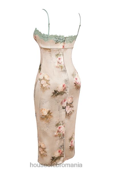 îmbrăcăminte House of CB rochie midi cu flori vintage venus X4F68278