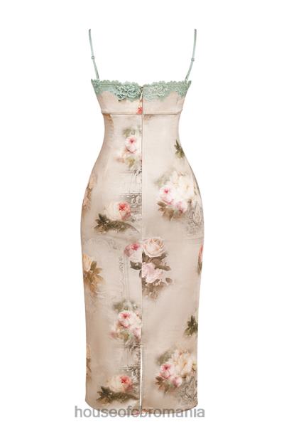 îmbrăcăminte House of CB rochie midi cu flori vintage venus X4F68278