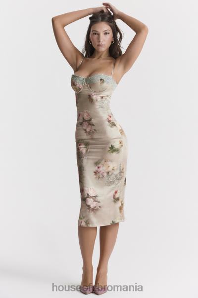 îmbrăcăminte House of CB rochie midi cu flori vintage venus X4F68278