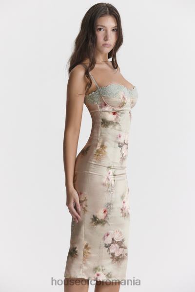 îmbrăcăminte House of CB rochie midi cu flori vintage venus X4F68278