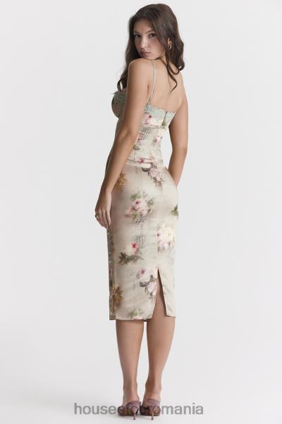 îmbrăcăminte House of CB rochie midi cu flori vintage venus X4F68278