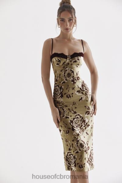 îmbrăcăminte House of CB rochie midi cu imprimeu floral cassia X4F68297