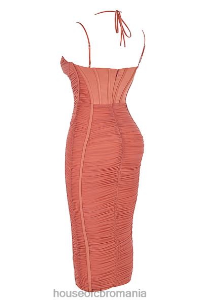 îmbrăcăminte House of CB rochie midi cu volan mariah rose X4F68516