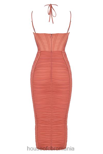 îmbrăcăminte House of CB rochie midi cu volan mariah rose X4F68516