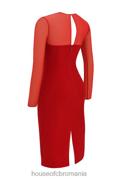 îmbrăcăminte House of CB rochie midi darcy scarlet X4F68109