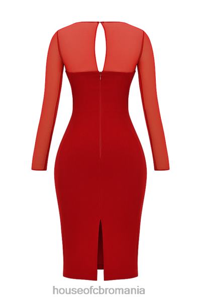 îmbrăcăminte House of CB rochie midi darcy scarlet X4F68109