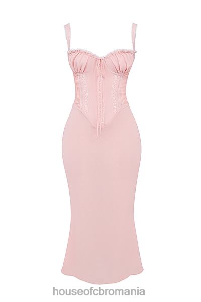 îmbrăcăminte House of CB rochie midi syrah moale din dantela pe spate X4F68135