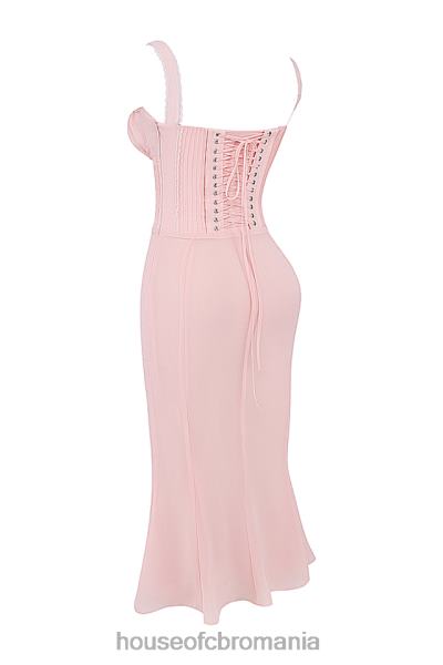 îmbrăcăminte House of CB rochie midi syrah moale din dantela pe spate X4F68135