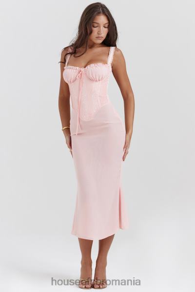 îmbrăcăminte House of CB rochie midi syrah moale din dantela pe spate X4F68135