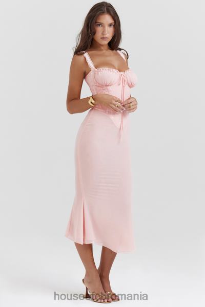 îmbrăcăminte House of CB rochie midi syrah moale din dantela pe spate X4F68135