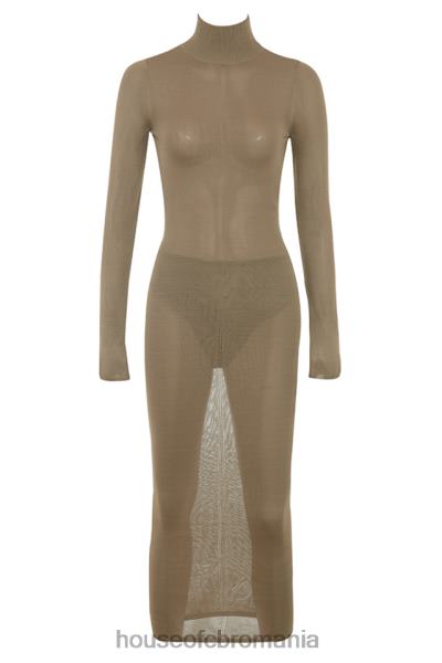 îmbrăcăminte House of CB rochie midi tricot roberta bronz X4F68169