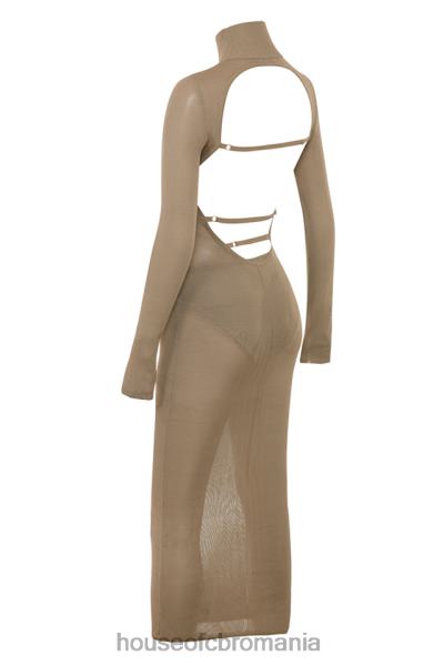 îmbrăcăminte House of CB rochie midi tricot roberta bronz X4F68169