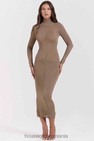 îmbrăcăminte House of CB rochie midi tricot roberta bronz X4F68169
