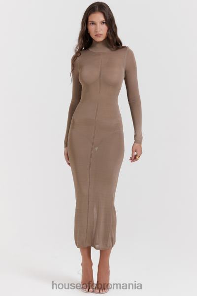 îmbrăcăminte House of CB rochie midi tricot roberta bronz X4F68169