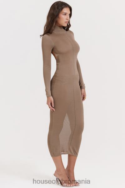 îmbrăcăminte House of CB rochie midi tricot roberta bronz X4F68169