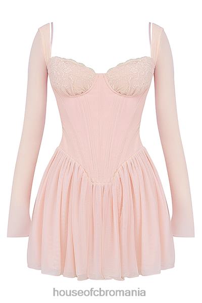 îmbrăcăminte House of CB mini rochie corset de piersici moale vivi X4F68182