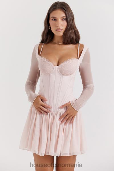 îmbrăcăminte House of CB mini rochie corset de piersici moale vivi X4F68182