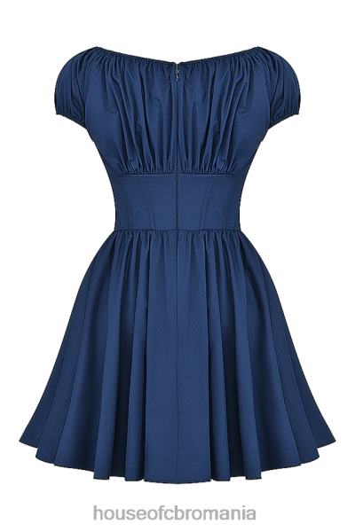 îmbrăcăminte House of CB rochie mini adunata nala bleumarin francez X4F68171