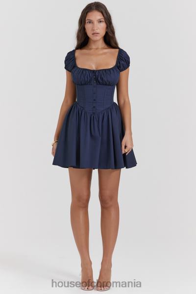 îmbrăcăminte House of CB rochie mini adunata nala bleumarin francez X4F68171