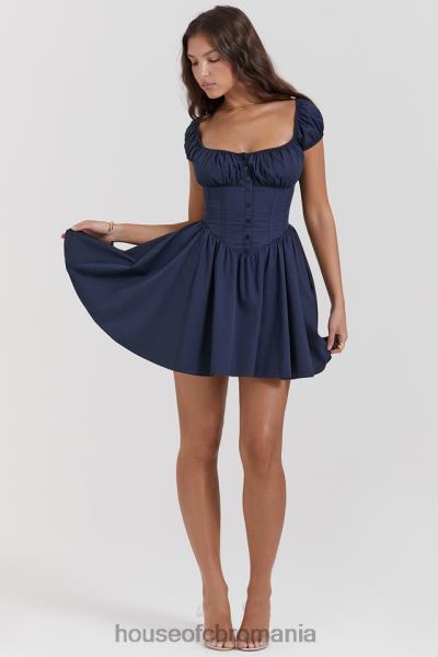 îmbrăcăminte House of CB rochie mini adunata nala bleumarin francez X4F68171