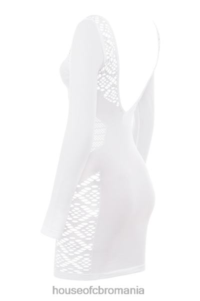 îmbrăcăminte House of CB rochie mini alana albă stretch din tricot X4F68574