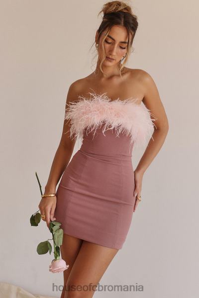îmbrăcăminte House of CB rochie mini alexa roz cald X4F68219