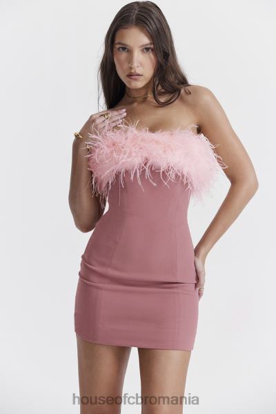 îmbrăcăminte House of CB rochie mini alexa roz cald X4F68219